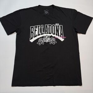 Bella Dona Shirt Womens Large Black NFL Football Los Angeles Graphic T-Shirt